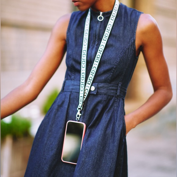 Zara Asymmetric denim midi dress LAST ONE - Picture 9 of 13